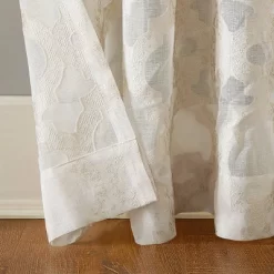 Yvette Trellis Jacquard Sheer Rod Pocket Curtain Panel - No. 918 -Fashion Home Decor Store GUEST 00f1d4b9 dea3 4346 8642 6f9038fd15ab