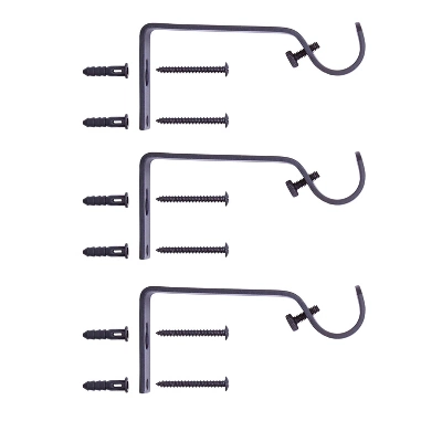 Kenney Lucas 3/4" Standard Decorative Window Curtain Rod 3 Kenney Lucas 3/4" Standard Decorative Window Curtain Rod