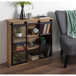 30" X 28" Barnhardt Decorative Wooden Wall Cabinet With 2 Sliding Glass Doors Rustic Brown - Kate & Laurel All Things Decor 16 30" X 28" Barnhardt Decorative Wooden Wall Cabinet With 2 Sliding Glass Doors Rustic Brown - Kate & Laurel All Things Decor -Fashion Home Decor Store GUEST 03968010 2d72 473e ab2e 6b2236e78921