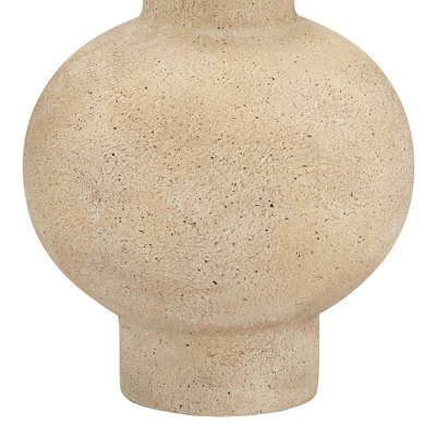 360 Lighting Sandstone Gourd 27" Tall Farmhouse Rustic Modern Coastal Table Lamp Brown Single Beige Shade Living Room Bedroom Bedside Nightstand House 7 360 Lighting Sandstone Gourd 27" Tall Farmhouse Rustic Modern Coastal Table Lamp Brown Single Beige Shade Living Room Bedroom Bedside Nightstand House - Image 5