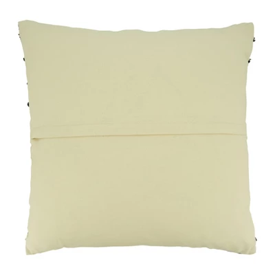 Saro Lifestyle Saro Lifestyle Striped Design Pillow Cover, Black, 20" 3 Saro Lifestyle Saro Lifestyle Striped Design Pillow Cover, Black, 20"