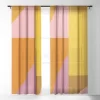 June Journal Shapes In Vintage Modern Pink Single Panel Sheer Window Curtain - Deny Designs -Fashion Home Decor Store GUEST 050425d0 5e86 478a abb0 9dd4a25180ff