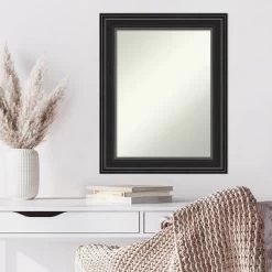 24" X 30" Non-Beveled Ridge Black Wall Mirror - Amanti Art 13 24" X 30" Non-Beveled Ridge Black Wall Mirror - Amanti Art -Fashion Home Decor Store GUEST 057bef89 fb48 4b7c 84a0 9e721a6ea266