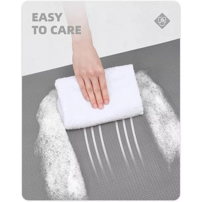 J&V TEXTILES 20" X 55" Oversized Cushioned Anti-Fatigue Kitchen Runner Mat (Blue Geo) 6 J&V TEXTILES 20" X 55" Oversized Cushioned Anti-Fatigue Kitchen Runner Mat (Blue Geo) - Image 4