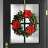 28" Pine And Poinsettia Flower With Ornaments Artificial Christmas Wreath Red - Wondershopâ„¢ 2 28" Pine And Poinsettia Flower With Ornaments Artificial Christmas Wreath Red - Wondershopâ„¢ -Fashion Home Decor Store GUEST 0586a477 a776 4766 aece f8cac2d41ac5