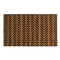 Fishbone Indoor/Outdoor Coir Doormat Black/Natural - Entryways 11 Fishbone Indoor/Outdoor Coir Doormat Black/Natural - Entryways -Fashion Home Decor Store GUEST 066688c8 44ce 45e6 b04f 6489ae79d3db