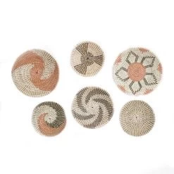 Set Of 6 Seagrass Plate Handmade Patterned Basket Wall Decors Orange - Olivia & May 17 Set Of 6 Seagrass Plate Handmade Patterned Basket Wall Decors Orange - Olivia & May -Fashion Home Decor Store GUEST 06bd507b 8847 441a bb17 43bf90cab004