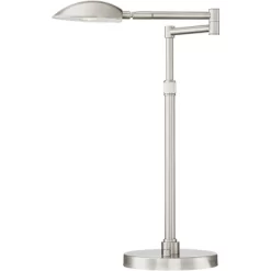 Possini Euro Design Eliptik Modern Desk Table Lamp 24 1/2" High Satin Nickel LED Swing Arm Adjustable Height For Bedroom Living Room Nightstand Office 14 Possini Euro Design Eliptik Modern Desk Table Lamp 24 1/2" High Satin Nickel LED Swing Arm Adjustable Height For Bedroom Living Room Nightstand Office -Fashion Home Decor Store GUEST 086d676c 9e67 4211 99ae e5b23ef4b912