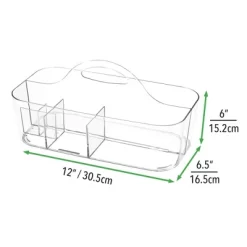 MDesign Plastic Office Storage Organizer Caddy Tote With Handle, 4 Pack - Clear 15 MDesign Plastic Office Storage Organizer Caddy Tote With Handle, 4 Pack - Clear -Fashion Home Decor Store GUEST 0882dfc6 c026 4f0c 8319 927e09a0570c