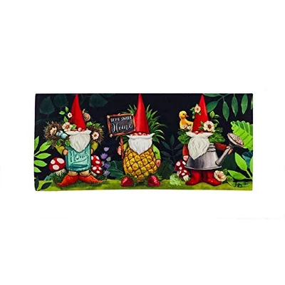 Evergreen Indoor Outdoor Doormat Bundle Set Of 5 - Frame And 4 Welcome Seasonal Inserts Garden Gnomes Birdhouse Snowman Bless This Home 6 Evergreen Indoor Outdoor Doormat Bundle Set Of 5 - Frame And 4 Welcome Seasonal Inserts Garden Gnomes Birdhouse Snowman Bless This Home - Image 4