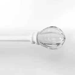 Decorative Drapery Single Rod Set With Acrylic Pumpkin Finials White - Lumi Home Furnishings 11 Decorative Drapery Single Rod Set With Acrylic Pumpkin Finials White - Lumi Home Furnishings -Fashion Home Decor Store GUEST 0a7d4a7d 8b1d 44b1 95a4 9fd3bb963f40