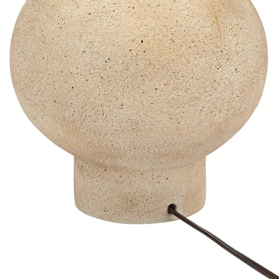 360 Lighting Sandstone Gourd 27" Tall Farmhouse Rustic Modern Coastal Table Lamp Brown Single Beige Shade Living Room Bedroom Bedside Nightstand House 8 360 Lighting Sandstone Gourd 27" Tall Farmhouse Rustic Modern Coastal Table Lamp Brown Single Beige Shade Living Room Bedroom Bedside Nightstand House - Image 6