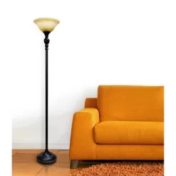 1 Light Restoration Torchiere Floor Lamp With Marbleized Amber Glass Shade Brown - Elegant Designs 9 1 Light Restoration Torchiere Floor Lamp With Marbleized Amber Glass Shade Brown - Elegant Designs -Fashion Home Decor Store GUEST 0b24ee77 f872 4e27 9df9 48d2ad6c6ecf
