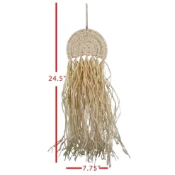 Harmony Arch Hanging Accent Seagrass & Raffia - Foreside Home & Garden -Fashion Home Decor Store GUEST 0bc32b9c 389e 4891 add7 ac8ebc2949b8