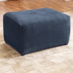 Stretch Pique Oversized Ottoman - Sure Fit