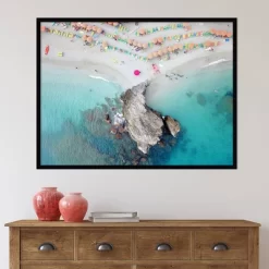41" X 31" Oyster Rock By Rachel Dowd Framed Wall Art Print Black - Amanti Art -Fashion Home Decor Store GUEST 0c35754c f219 404d b474 2fb5aebca91d