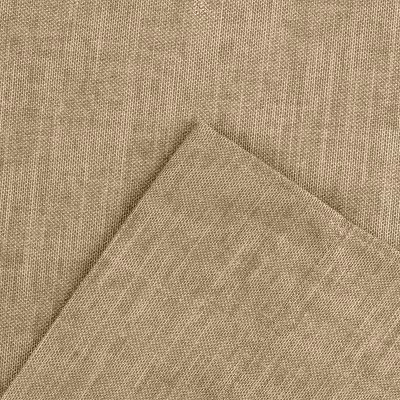 Ellis Lisa Solid Color Poly Cotton 1.5" Rod Pocket Duck Fabric Stylish Tailored Swag 56"x36" Tan 4 Ellis Lisa Solid Color Poly Cotton 1.5" Rod Pocket Duck Fabric Stylish Tailored Swag 56"x36" Tan - Image 2