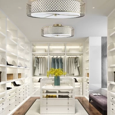 18.25" Leyla Glam Brushed Semi-Flush Mount Ceiling Fixture Sconce Gold - River Of Goods 4 18.25" Leyla Glam Brushed Semi-Flush Mount Ceiling Fixture Sconce Gold - River Of Goods - Image 3