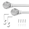 Decorative Drapery Single Rod Set With Acrylic Pumpkin Finials White - Lumi Home Furnishings 1 Decorative Drapery Single Rod Set With Acrylic Pumpkin Finials White - Lumi Home Furnishings -Fashion Home Decor Store GUEST 0fe047f9 a3f2 4b65 8053 ced425cc3f92
