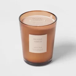 Colored Vase Glass With Dustcover Desert Amber Candle Brown - Threshold™ 14 Colored Vase Glass With Dustcover Desert Amber Candle Brown - Threshold™ -Fashion Home Decor Store GUEST 122de511 da8f 4184 879f 25e9a167978d