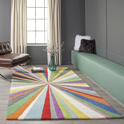 Delhi Harrington Stripe Tufted Accent Rug - Momeni 4 Delhi Harrington Stripe Tufted Accent Rug - Momeni - Image 2