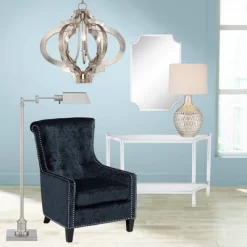 360 Lighting Waylon Modern Table Lamp 28" Tall Textured Mercury Glass Off White Tapered Drum Shade For Bedroom Living Room Bedside Nightstand Office 14 360 Lighting Waylon Modern Table Lamp 28" Tall Textured Mercury Glass Off White Tapered Drum Shade For Bedroom Living Room Bedside Nightstand Office -Fashion Home Decor Store GUEST 149f8c89 867f 40da 8113 240f6d01df0c