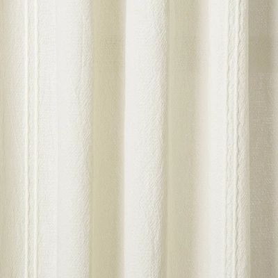 Tonal Texture Curtain Panel Sour Cream - Hearth & Hand™ With Magnolia 3 Tonal Texture Curtain Panel Sour Cream - Hearth & Hand™ With Magnolia