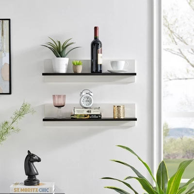 23.62" Set Of 2 Repose Display Photo Ledge Shelves - Danya B. 3 23.62" Set Of 2 Repose Display Photo Ledge Shelves - Danya B.
