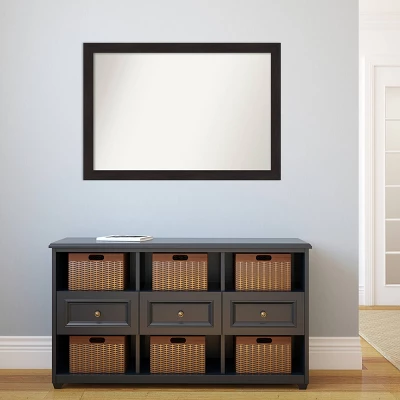 40" X 28" Non-Beveled Furniture Espresso Narrow Wall Mirror - Amanti Art 7 40" X 28" Non-Beveled Furniture Espresso Narrow Wall Mirror - Amanti Art - Image 5