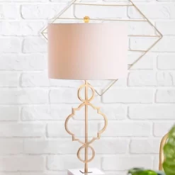 31" Metal July Table Lamp (Includes LED Light Bulb) Gold - JONATHAN Y -Fashion Home Decor Store GUEST 16311dbe ebf7 4c90 b81c f54bbf54a77d