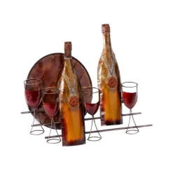 Traditional Metal Food & Drink Wall Decor Copper - Olivia & May