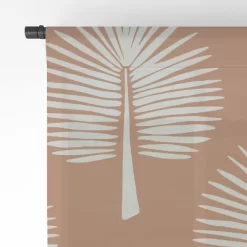 CoastL Studio Wide Palm Terra Cotta Single Panel Sheer Window Curtain - Deny Designs -Fashion Home Decor Store GUEST 16d39d9f 46ee 4ea8 b49a 80a441bbdc28