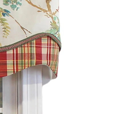 Skylark Glory 3" Rod Pocket Layered Trimmed Valance 50" X 16" Primary By RLF Home 3 Skylark Glory 3" Rod Pocket Layered Trimmed Valance 50" X 16" Primary By RLF Home