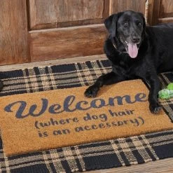 Park Designs Welcome Dog Hair Doormat 1'6''x2'6''