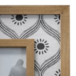 White Floral Pattern Canvas 4x6 Inch Wood Decorative Picture Frame - Foreside Home & Garden -Fashion Home Decor Store GUEST 193b4881 fdfe 4281 9896 5612c098fac3