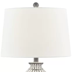 360 Lighting Carlton Modern Table Lamps 28 1/4" Tall Set Of 2 Gray Wash Off White Fabric Drum Shade For Bedroom Living Room Bedside Nightstand Office 12 360 Lighting Carlton Modern Table Lamps 28 1/4" Tall Set Of 2 Gray Wash Off White Fabric Drum Shade For Bedroom Living Room Bedside Nightstand Office -Fashion Home Decor Store GUEST 198a38a8 57f3 4fe1 bc19 6cfd181410b0