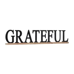 Wood Sign Grateful Wall Decor Black - Olivia & May 11 Wood Sign Grateful Wall Decor Black - Olivia & May -Fashion Home Decor Store GUEST 1a577b4a c810 4f42 94ec cf64cd8fc450