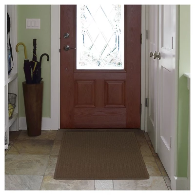 2'x3' Solid Dotted Doormat Light Brown - HomeTrax 3 2'x3' Solid Dotted Doormat Light Brown - HomeTrax