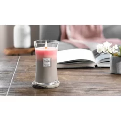 21.5oz Large Hourglass Jar Candle Shoreline Trilogy - WoodWick