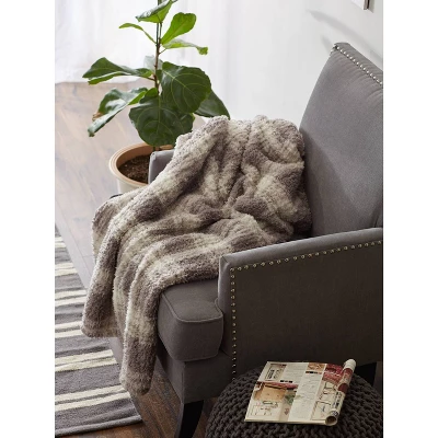 50"x60" Farmhouse Plaid Plush Throw Blanket - Design Imports 11 50"x60" Farmhouse Plaid Plush Throw Blanket - Design Imports - Image 9