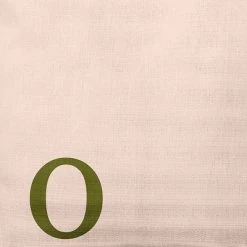 16"x16" Modern Monogram 'o' Square Throw Pillow - E By Design