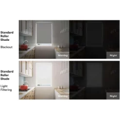 Linen Avenue Cordless Blackout Roller Shade, Dark Gray, Light Gray, And White -Fashion Home Decor Store GUEST 1d007aff 4b68 47ab b2d4 3e2b0a4da4d7