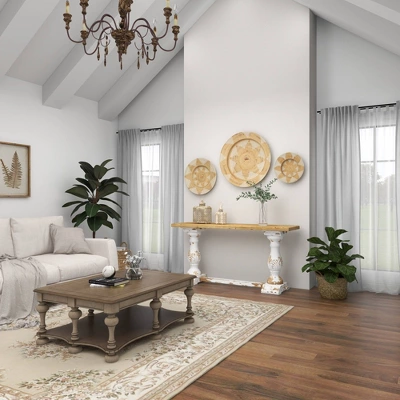 Set Of 3 Rattan Plate Woven Basket Wall Decors - Olivia & May 6 Set Of 3 Rattan Plate Woven Basket Wall Decors - Olivia & May - Image 4