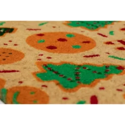 1'4" X 2'4" Christmas Cookie Swap Indoor/Outdoor Coir Doormat Red/Green/Brown - Entryways
