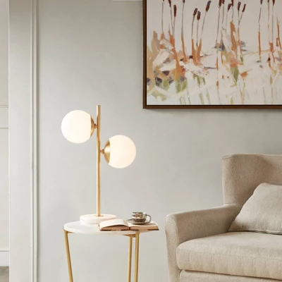 Holloway Table Lamp White/Gold 5 Holloway Table Lamp White/Gold - Image 3