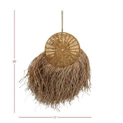Round Hanging Accent Brown Seagrass, Rope & Jute By Foreside Home & Garden -Fashion Home Decor Store GUEST 20f99372 da17 40a5 adf9 ea46c71fa3a4