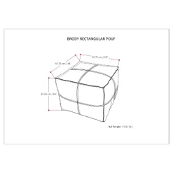 Wendal Square Pouf - WyndenHall -Fashion Home Decor Store GUEST 218ace76 3a5e 4b88 b238 79ed3e2176ed