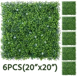 Yaheetech Pack Of 6 Faux Ivy Artificial Boxwood Panels Green -Fashion Home Decor Store GUEST 223ca1bc 2e8f 4a84 94f4 5979f16c6e90