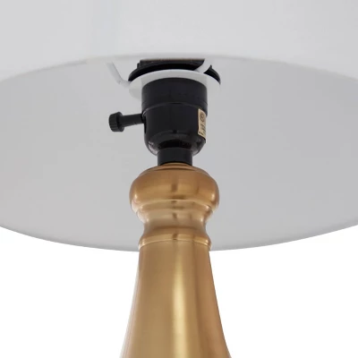 Traditional Metal Table Lamp White - CosmoLiving By Cosmopolitan 5 Traditional Metal Table Lamp White - CosmoLiving By Cosmopolitan - Image 3