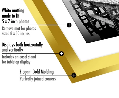 Picture Frame - Made Of MDF / Lead Free Polished Glass Horizontal And Vertical Formats For Wall And Tabletop - 8" X 10" Or 11" X 14" - Americanflat 4 Picture Frame - Made Of MDF / Lead Free Polished Glass Horizontal And Vertical Formats For Wall And Tabletop - 8" X 10" Or 11" X 14" - Americanflat - Image 2